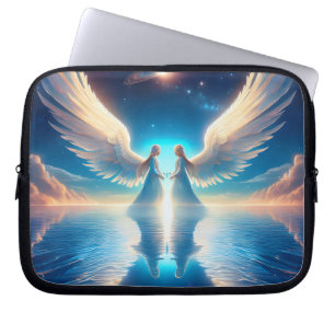 Twin Angels in the Universe On An Electronics Bag