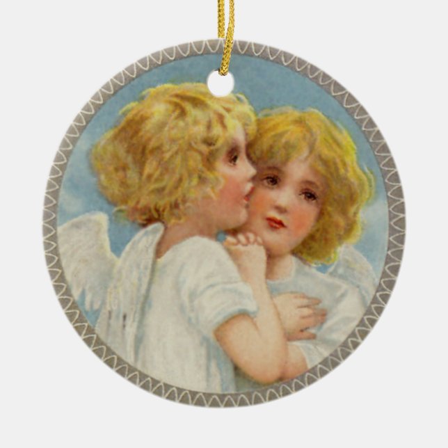 Twin Angels Ornament (Front)