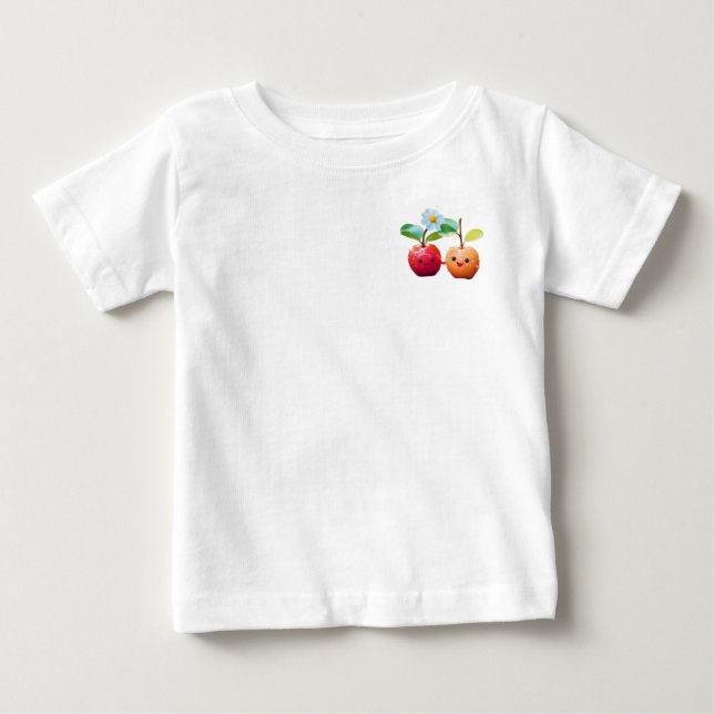 Twin apple baby T-Shirt (Front)