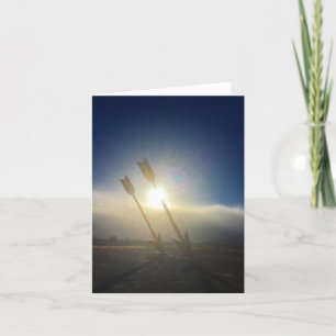 twin arrows notecard