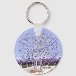 Twin Aspens Key Ring
