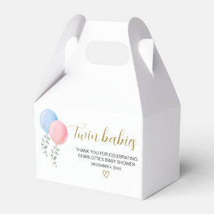 Twin Babies Baby Shower Favour Box