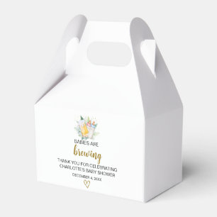 Twin Babies Baby Shower Gable Box