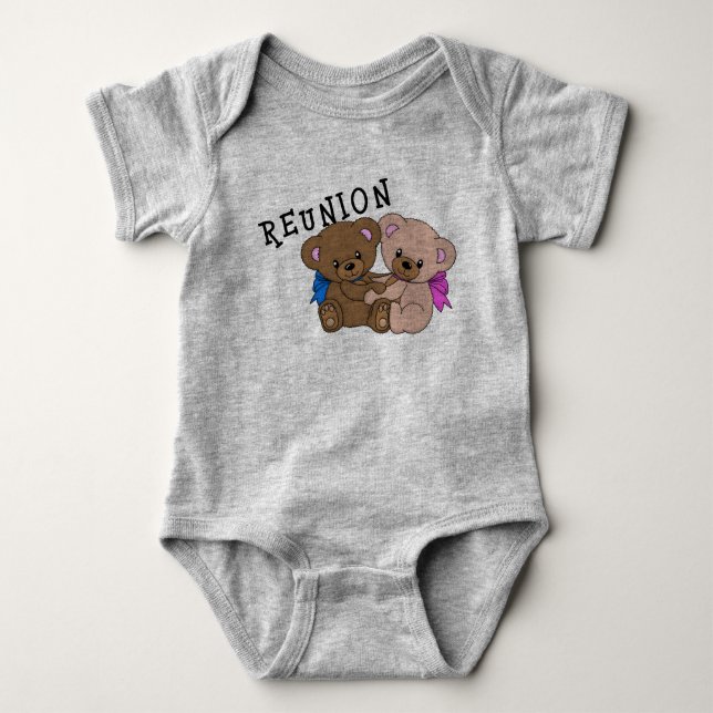 Twin baby bodysuit (Front)