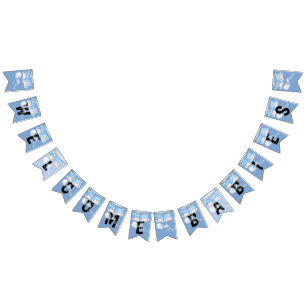 Twin Baby Boys Baby Shower Bunting