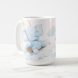 Twin Baby Elephants Double the Joy Coffee Mug