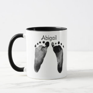 Twin Baby Footprints Mug