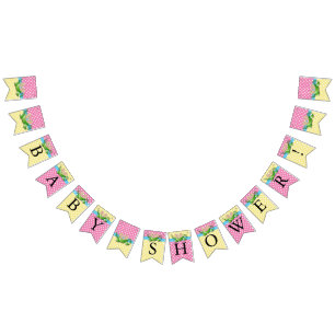 Twin Baby Girl Shower - Two Peas In A Pod Bunting