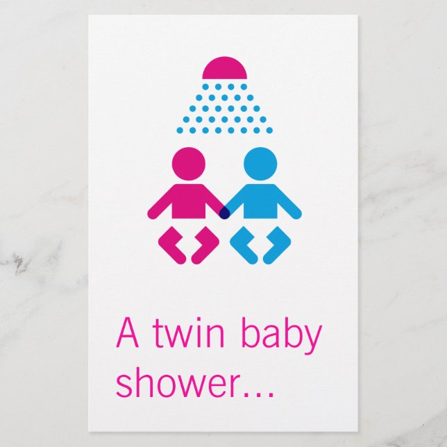 Twin baby shower (Front)