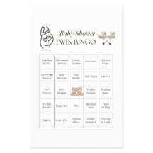 Twin Baby Shower Bingo Game – Printable Party 
