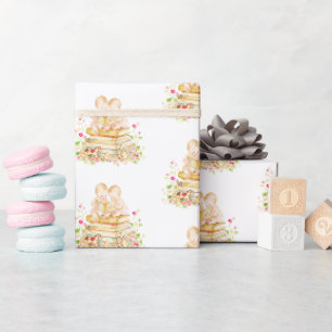 Twin Baby Shower First Library Books LPM26 Wrapping Paper