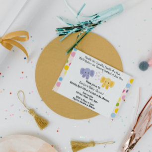 Twin Baby Shower Invitation