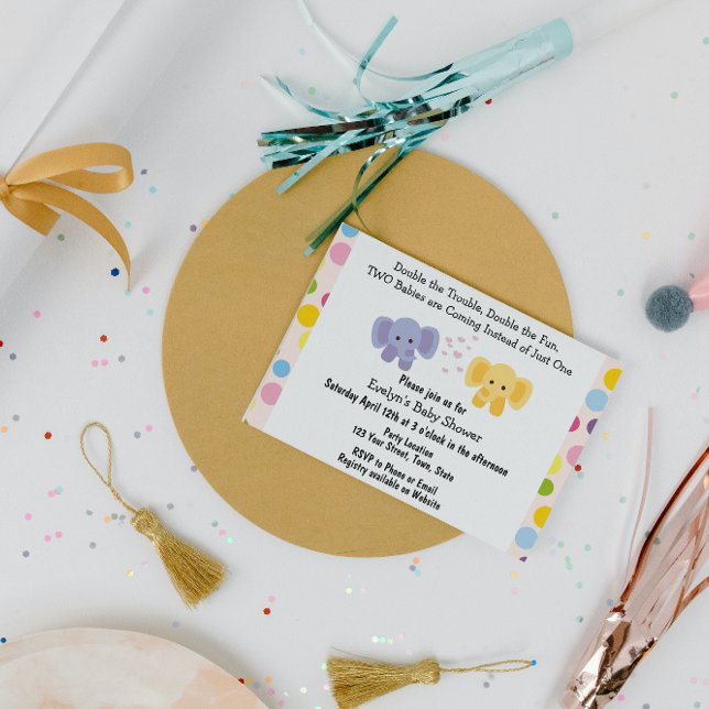 Twin Baby Shower Invitation (Creator Uploaded)