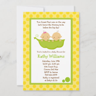 Twin Baby Shower Invitation