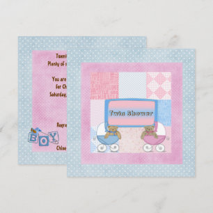 Twin Baby Shower Invitation