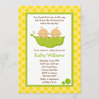 Twin Baby Shower Invitation