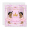 Twin Baby Shower Princess Tiara Girl Pink Ethnic