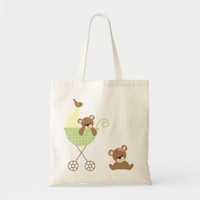 Twin Bears Diaper Bag (Front)