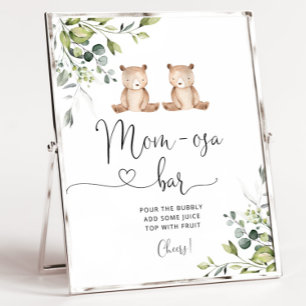 Twin bears eucalyptus Mum-osa bar Poster