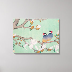 Twin Birds in the Branches Cancas Canvas Print