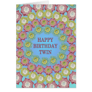 Twin Birthday Crochet Flowers