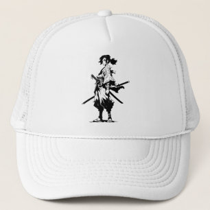 Twin Blades, Fierce Heart (Anime Beauty) Trucker Hat