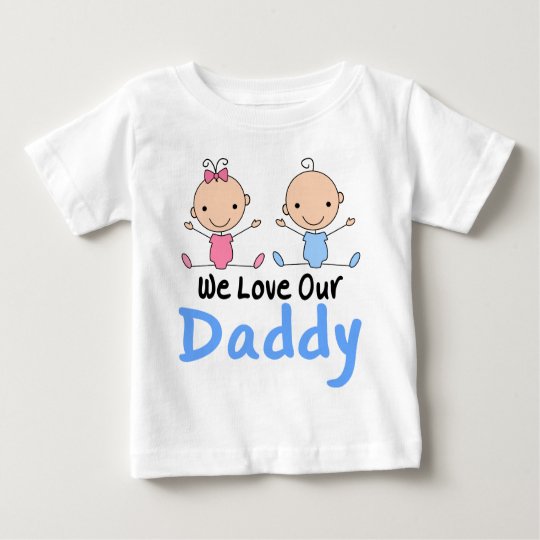 Twin Boy And Girl Stick Figure Babies Baby T Shirt Zazzle Co Uk