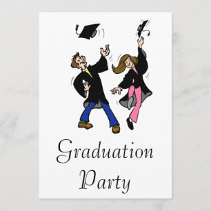 Twin Boy & Girl Graduates Invitation
