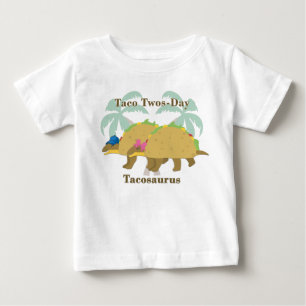 Twin boy/girl Taco Twos-day Birthday Baby T-Shirt