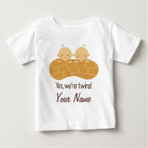 Twin Boy Personalised Babies In A Peanut