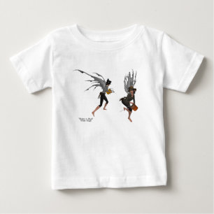 Twin Boy Rain Faeries Baby T-Shirt
