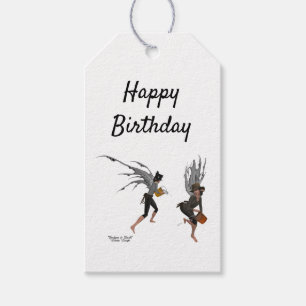 Twin Boy Rain Faeries Gift Tag