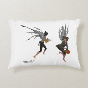 Twin Boy Rain Faeries Throw Pillow