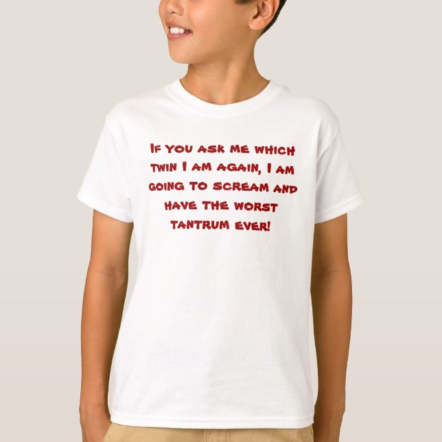 twin boy shirt (brains) (Front)