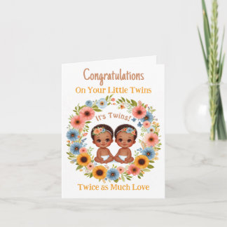 Twin Boys Baby Shower Congratulations New Parent Invitation