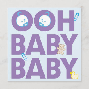 Twin Boys Baby Shower Invitation