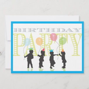 Twin Boys Birthday Invitation