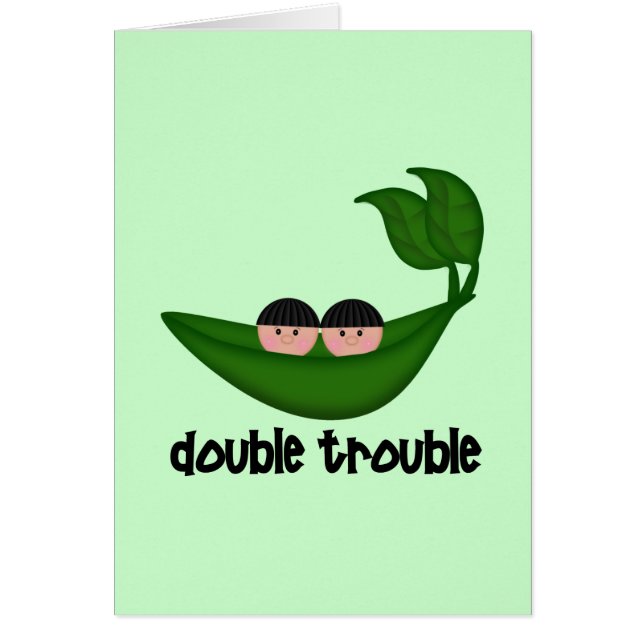 Twin Boys  Double Trouble Peapod (Front)