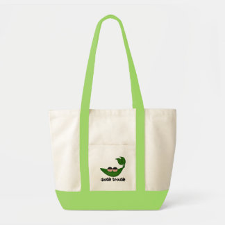 Twin Boys Double Trouble Peapod Tote Bag