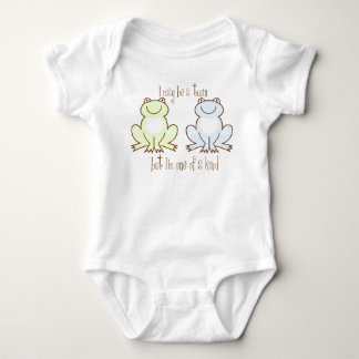 Twin Boys Frog Baby Bodysuit