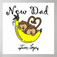 Twin Boys Monkeys New Dad Gifts