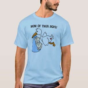 Twin Boys Mum-Stork Tshirts and Gifts