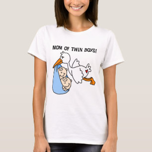 Twin Boys Mum-Stork Tshirts and Gifts