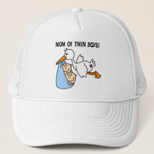 Twin Boys Mum-Stork Tshirts and Gifts Trucker Hat