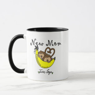 Twin Boys New Mum Tshirts and Gifts Mug