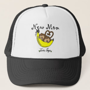 Twin Boys New Mum Tshirts and Gifts Trucker Hat