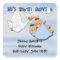 Twin Boys - Stork Baby Shower Favour stickers