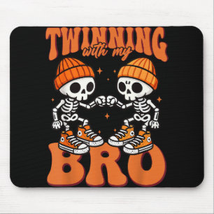 Twin Boys Twinning Halloween Best Friend Matching Mouse Mat