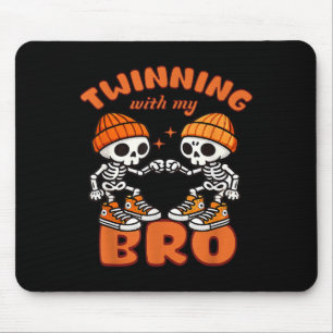 Twin Boys Twinning Halloween Best Friend Matching Mouse Mat