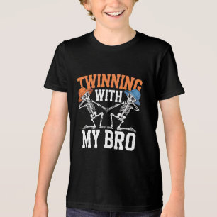 Twin Boys Twinning Halloween Best Friend Matching  Tri-Blend Shirt